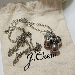 J. Crew bauble‎ pearl ball long necklace